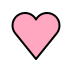 Pink heart transparent PNG