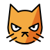 Pouting cat transparent PNG
