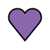 Purple heart transparent PNG icon