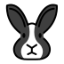Rabbit face transparent PNG