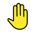 Raised back of hand transparent PNG