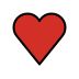 Red heart transparent PNG