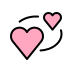 Revolving hearts transparent PNG