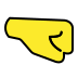 Right-facing fist transparent PNG