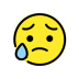 Sad but relieved face transparent PNG