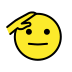Saluting face transparent PNG