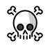 Skull and crossbones transparent PNG