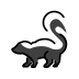 Skunk transparent PNG icon