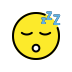 Sleeping face transparent PNG