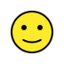 Slightly smiling face transparent PNG