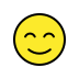 Smiling face with smiling eyes transparent PNG