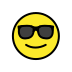 Smiling face with sunglasses transparent PNG