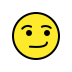 Smirking face transparent PNG