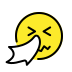 Sneezing face transparent PNG
