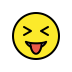 Squinting face with tongue transparent PNG