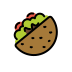 Stuffed flatbread transparent PNG
