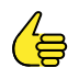 Thumbs up transparent PNG