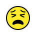 Tired face transparent PNG icon