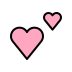 Two hearts transparent PNG