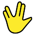 Vulcan salute transparent PNG