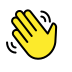 Waving hand transparent PNG