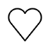 White heart transparent PNG
