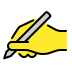 Writing hand transparent PNG